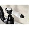 Kingston Brass Bridge Bathroom Faucet with Brass PopUp, Matte Black KS7990BPL - alternate 4